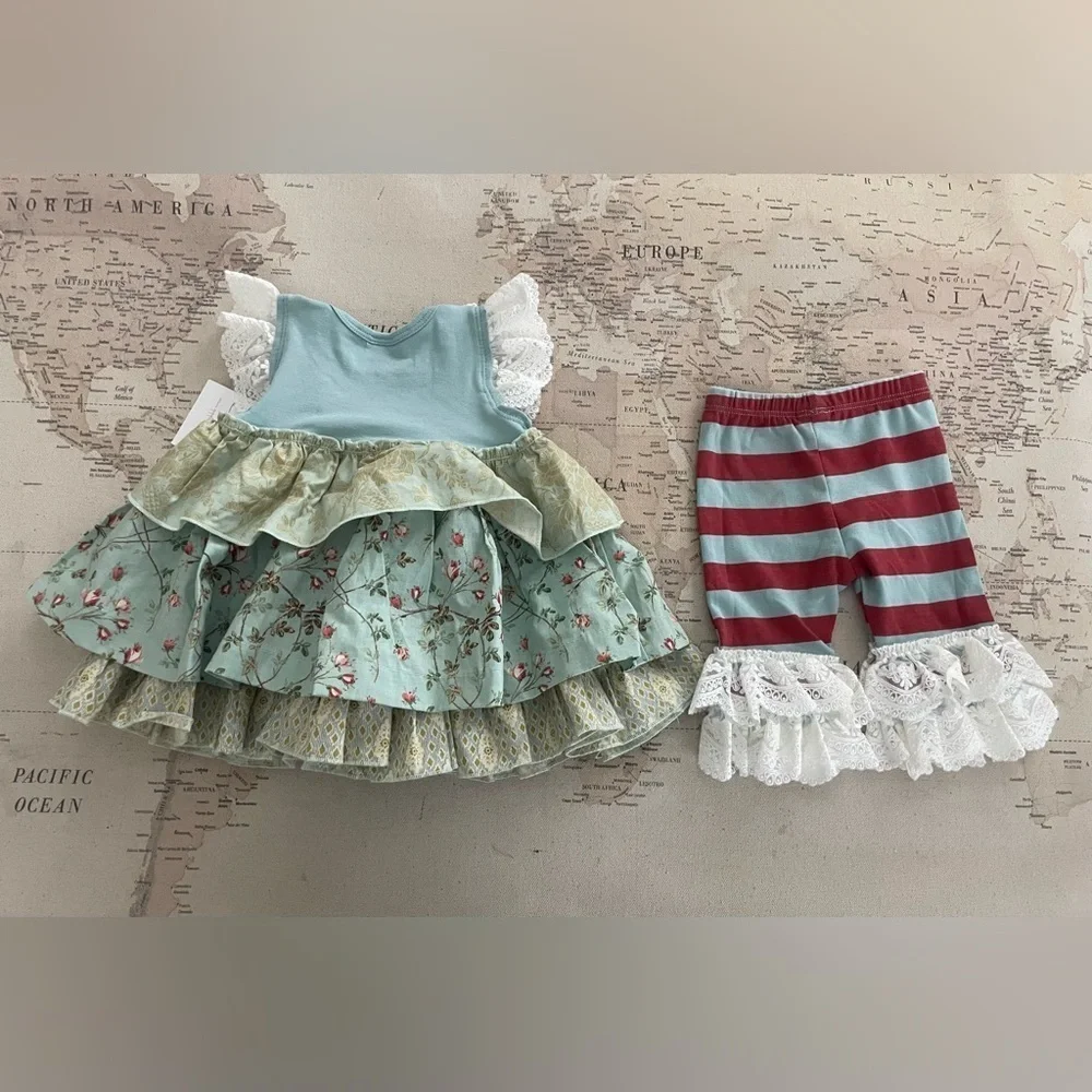 🆕Giggle Moon 9Mo Dress Set Shipped via USPS